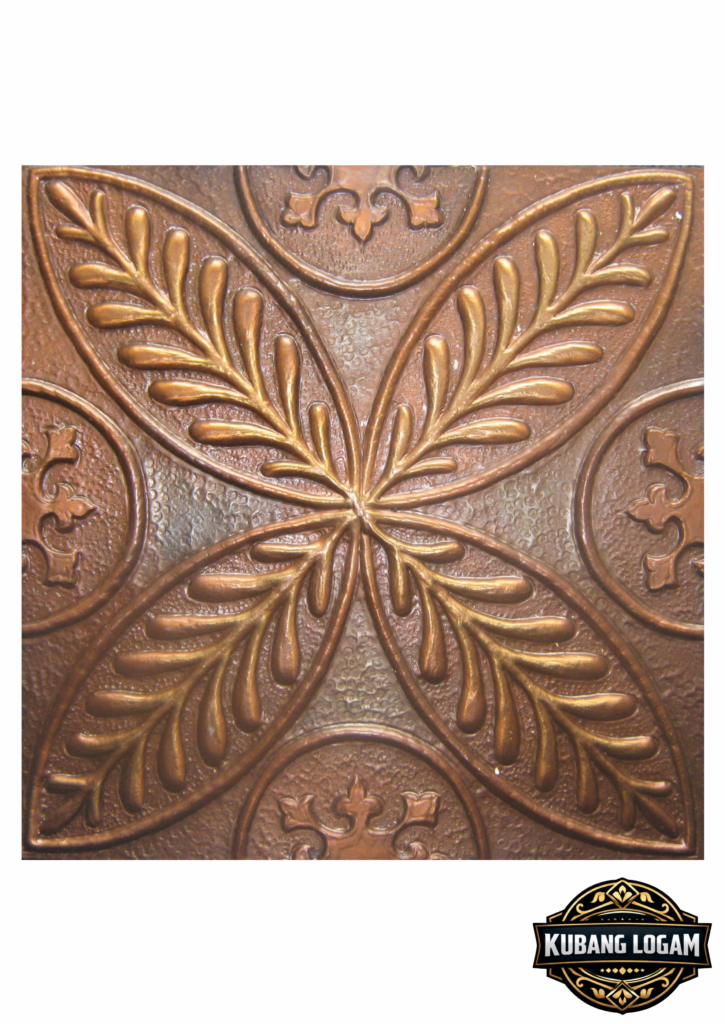 Kerajinan Ubin Tembaga Kuningan Handmade | Kubang Logam 1