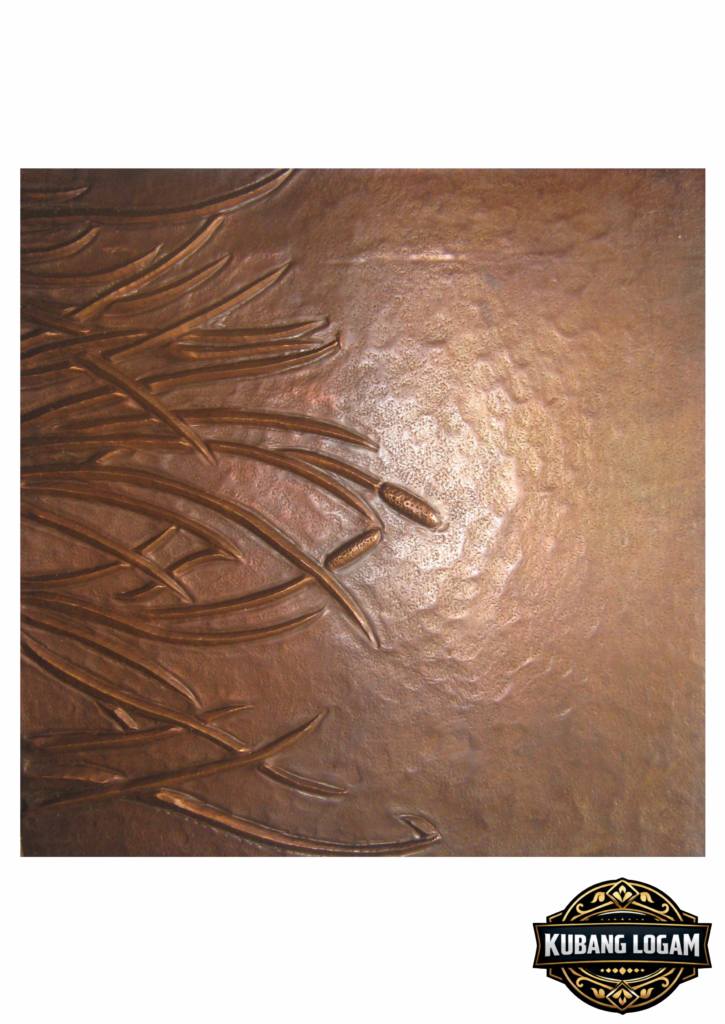 Kerajinan Ubin Tembaga Kuningan Handmade | Kubang Logam 3