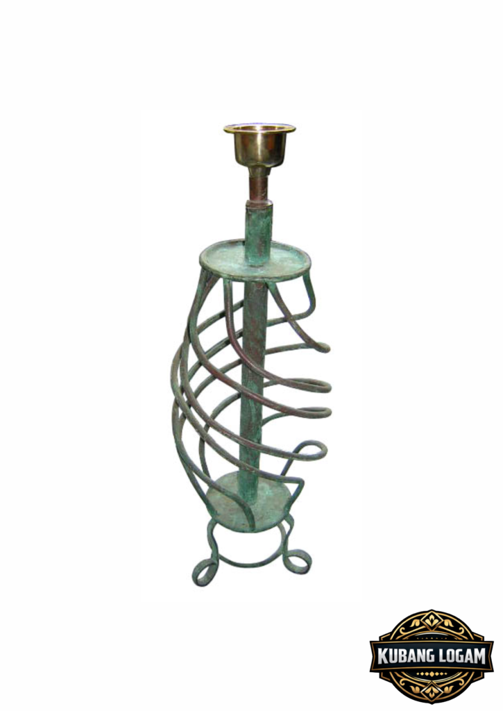 Kerajinan Lampu Meja Tembaga Kuningan Handmade Elegan 4