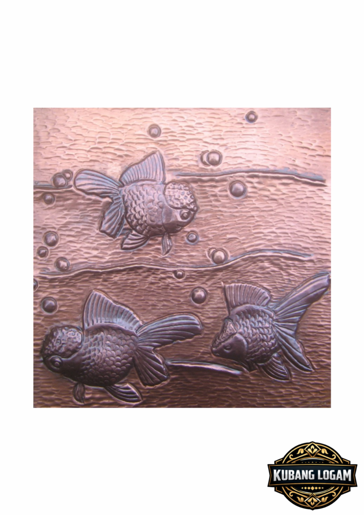 Kerajinan Ubin Tembaga Kuningan Handmade | Kubang Logam 8